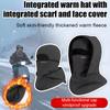 Winter Warm Hat Scarf Face Mask Hat 3 In One Outdoor Skiing Riding Windproof Warm Hat Riding Mask Fleece  Cycling Cap Cold-proof