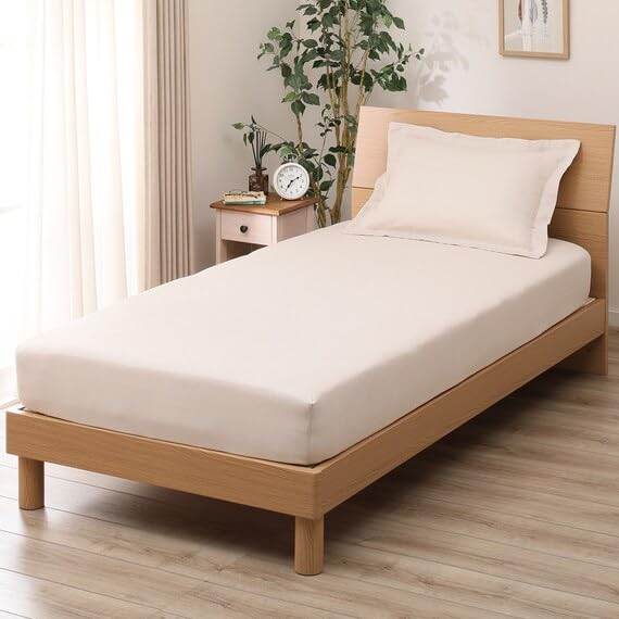 Nitori Multi-Suitable Sheet, Double, Linen, SZ15 BE D, 7524467