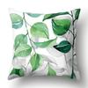 Polyester Pillowcase Green Tree Leaf Pillowcase Home Soft Furnishing Car Cushion Cover