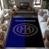 Inter Milan Customize Text Floor Mat Perfect for Living Rooms Dormitory Bedrooms Decorate Room Antislip Carpet Office Home Decor Wedding Party Gift