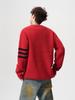 Unisex Gestreifter Lässiger Strickpullover - Winter Innen-Basisschicht, Rundhals