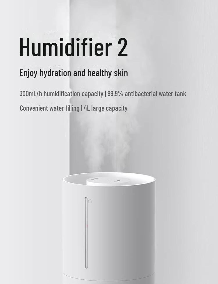 Xiaomi 4L Silent Humidifier for Office & Bedroom - Fine Mist