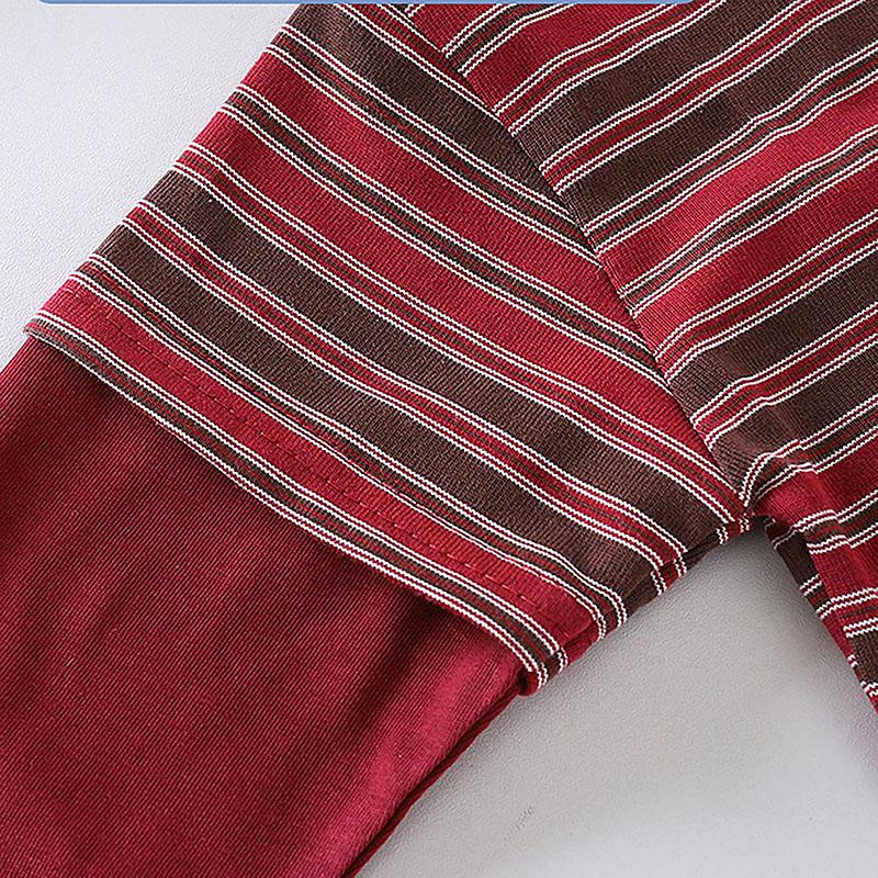 Korean Style Kids Boys Striped Top Cotton Splicing Loose Basic Kids T-Shirt Autumn Soft Breathable Children Clothes