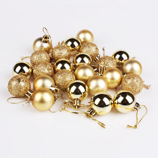 

Блестящие безделушки Шары Украшение для рождественской елки Рождественская вечеринка Подвесное украшение золотистый