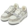 MLB New York Yankees Slip Resistant Abrasion Resistant Low top Skateboard Shoes Unisex Gray Sneakers 3ASXP025N-50GRS