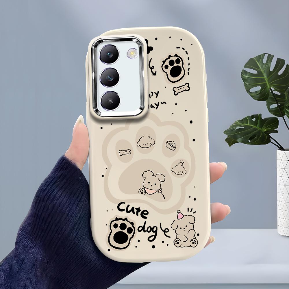 For OPPO A18 A38 A54 A60 A96 Reno12 F 8T 8Z Vivo V30 V40 Y15s Y22 Y27 Y30 Y36 Cute Cartoon Bear Design Soft Silicone Shockproof Case