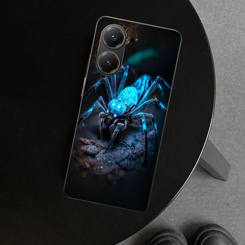 Black Widow Spider Insect Phone Case Cover for Xiaomi Poco X6 X5 X7 Pro F7 Ultra Redmi 15C 15 13C 13 12C 12 10C 10 10A 9C 9A 9T