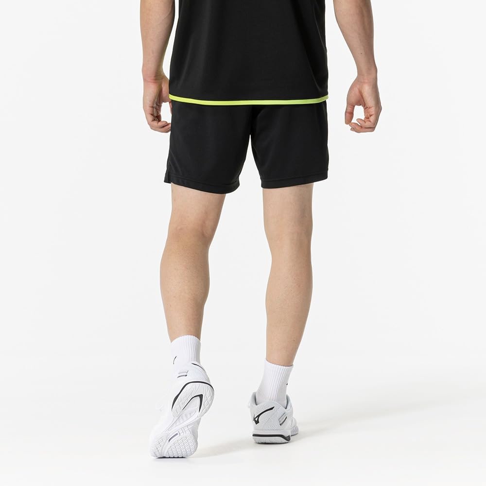 Mizuno Table Tennis Game JTTA Black Pants, Certified, Sweat-Wicking, Quick-Drying, Unisex, 82JBB002,