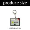 Creative Car Keychain Artistic Design Acrylic Lightweight Key Ring Pendant Daily Use Gift for Students Professionals