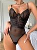 European & American Erotic Lingerie: Hot-Selling Backless Hollow Mesh One-Piece Set (In Stock, w646)
