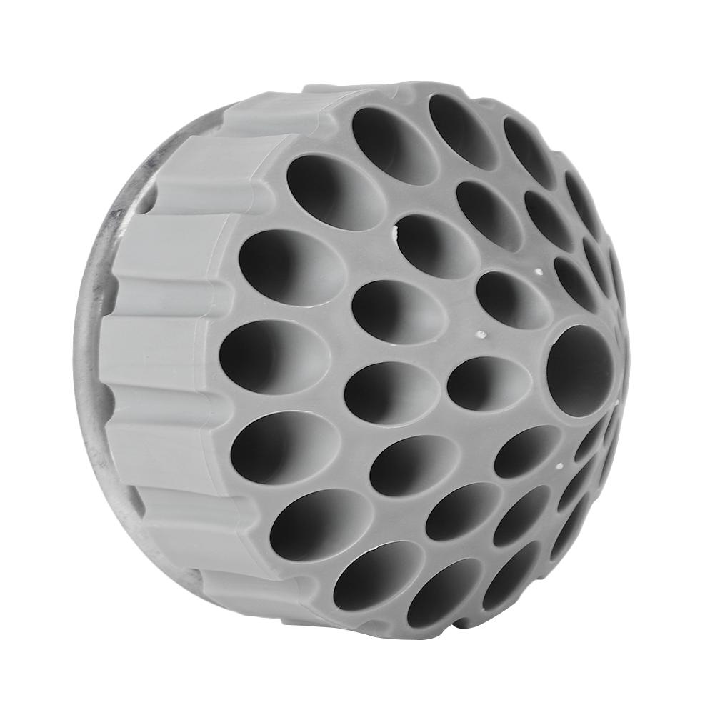 Rotatable Bur Holder Drill Bit Tap Stand Grinding Carving Tools Organizer Box (Gray)