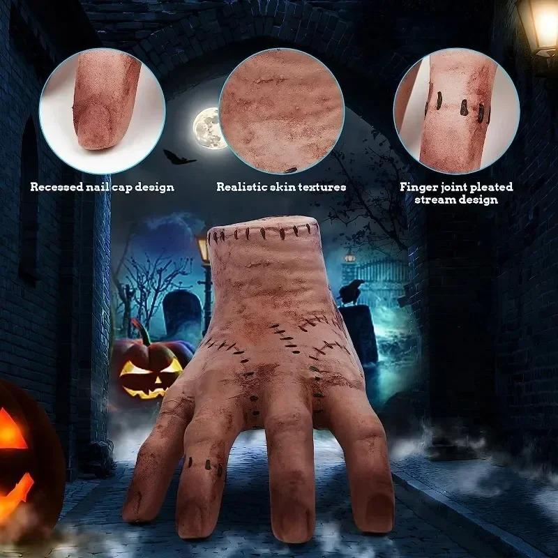 Ręka Rzecz Halloween Straszna Sztuczna Ręka Rekwizyty Psikus Realistyczna Kreatywna Figurka Dekor Rzemiosło Rzeźba Środa Dekoracja Rozmiar Naturalny