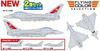 PLATZ 1/144 Flying Color Selection Eurofighter Typhoon FC-15 Two-Plane Plastic Model Kit