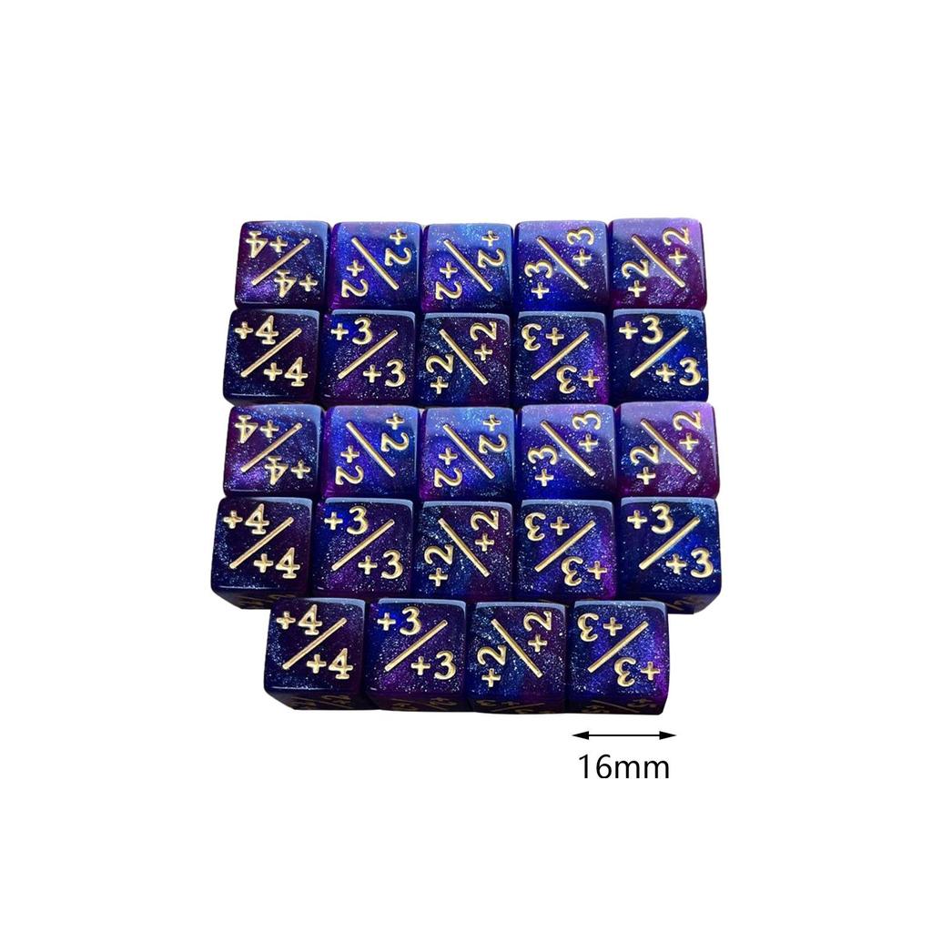 24 Pieces Dices Counter Token Dice Card Game Dices Math Manipulatives Dice Tracking Counter Dices Math Teaching for Kids Toys