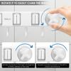 Broom Hook Holder Wall Mount Mop Organizer Vacuum Suction Cup Broom Hanger with 4 Racks and 5 Hooks Kitchen Bathroom Accessories