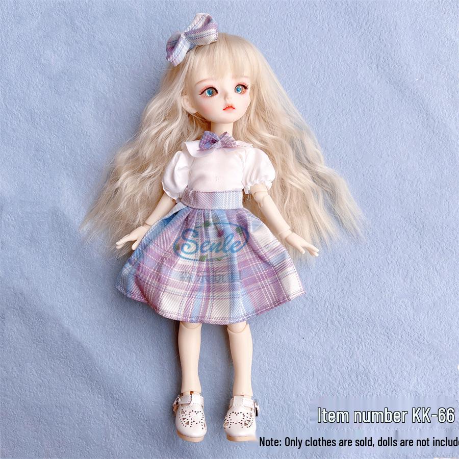 30 Cm BJD Doll Lolita Outfit Set - 6-Minute Dress Change for Girl's Gift