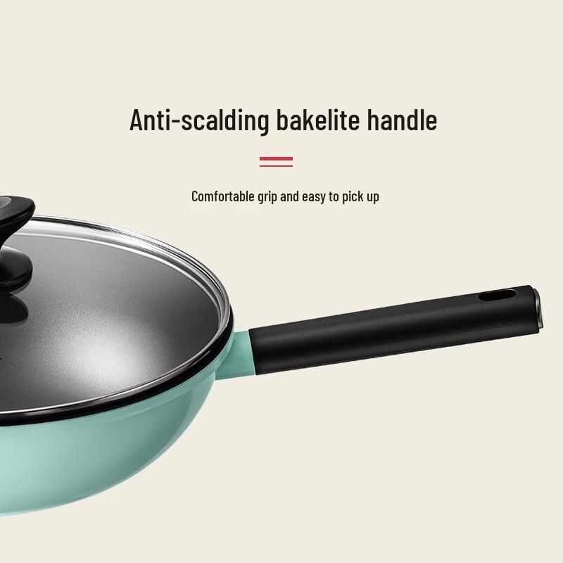 Zhang Xiaoquan Green Series 30cm Flat-Bottom Wok