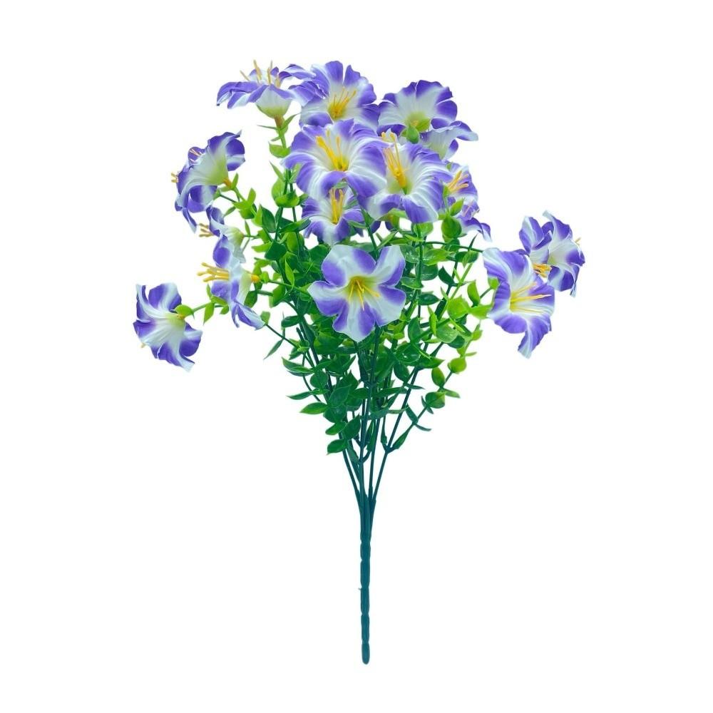 37CM Artificial Morning Glory Flower Fake Silk Faux Flower Bouquet UV Protection Simulation Artificial Lily Silk Flowers