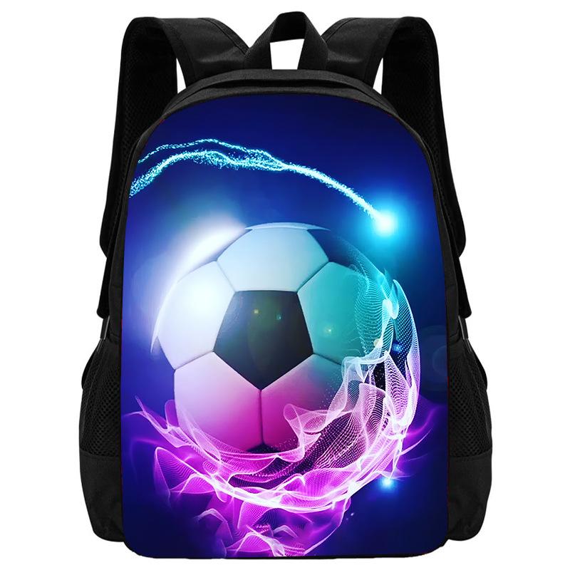 Football School Bag High Definition Waterproof Printing Multi-Functional Load Reduction Ridge Backpack