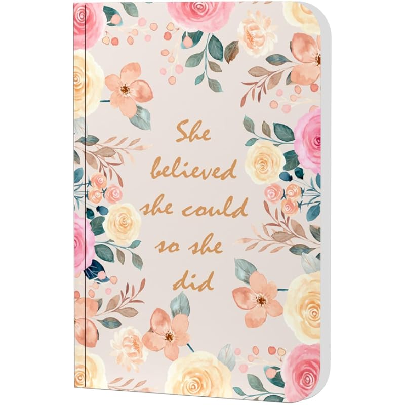 Accuprints A5 Premium Soft Bound Notebook Diary For Girls And Women |Size - 6 X 9 Inch | 144 Ruled Pages With Planner, 8