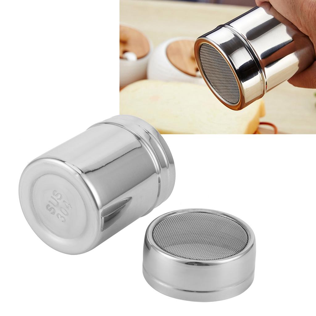 Stainless Steel Fine Mesh Powder Shaker Chocolate Coffee Sifter for Kitchen Baking Cooking