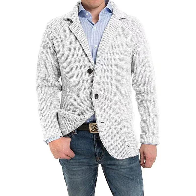Men s Autumn Winter Knitted Cardigan Sweaters Fashion Solid Casual Business Warm Sweater Coats Men Thicken Sweater Jackets XS