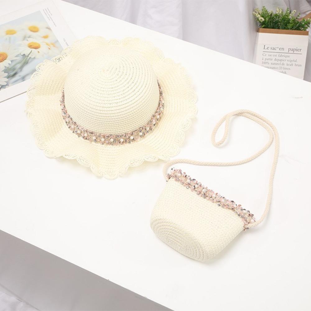 

Multiple Colors Kids Sun Hat Cute Children Sun Hat Fashion Fisherman Hat Summer White Bag