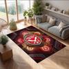 Sheffield United Football Print Crystal Velvet Rug, Comfortable Water Absorbent Non Slip Indoor Floor Carpet