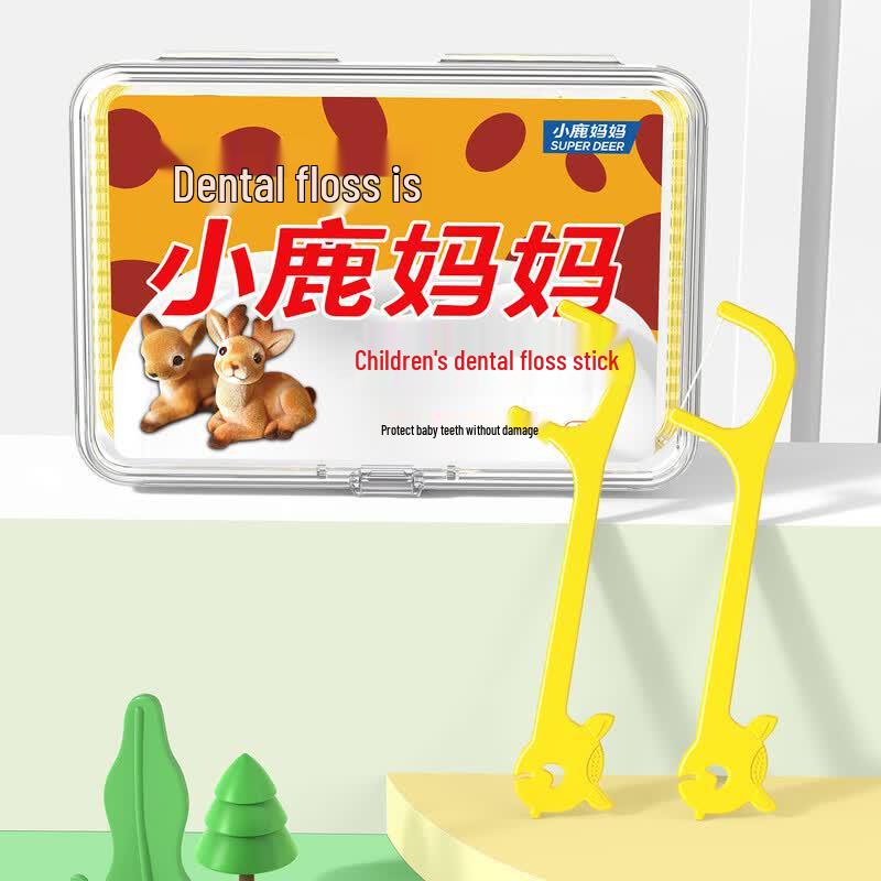 Little Deer Mom Children's Dental Floss Picks