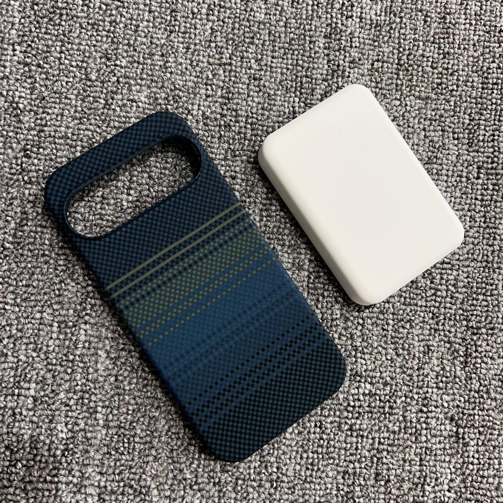 

Матовий напівбордюр з вуглецевого волокна Kevlar для чохла Magsafe для Google Pixel 10 9 Pro 10 ProXL Магнітна кришка для бездротової зарядки Google Pixel 9