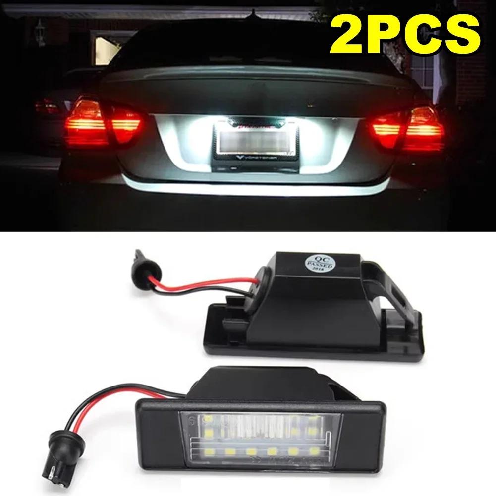 LED Car License Plate Light For Nissan Qashqai J11 Primera P12 Pathfinder R51 X-Trail T31 Juke F15 Micra Versa Infiniti Q50