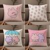 Cartoon A-Asamimichan Cute Bunny Pillow Case Good Print Pillowcase Living Room Sofa Cushion Cover Bedroom Room Decor