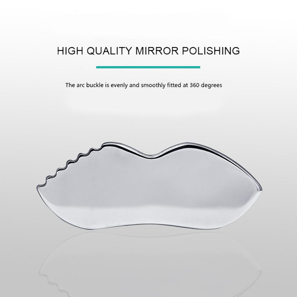 Gua Sha Massagebrett Kammkante 304 Edelstahl Glattere Oberflächen Gua Sha Werkzeug zur Linderung von Weichteilschmerzen Körperpflege