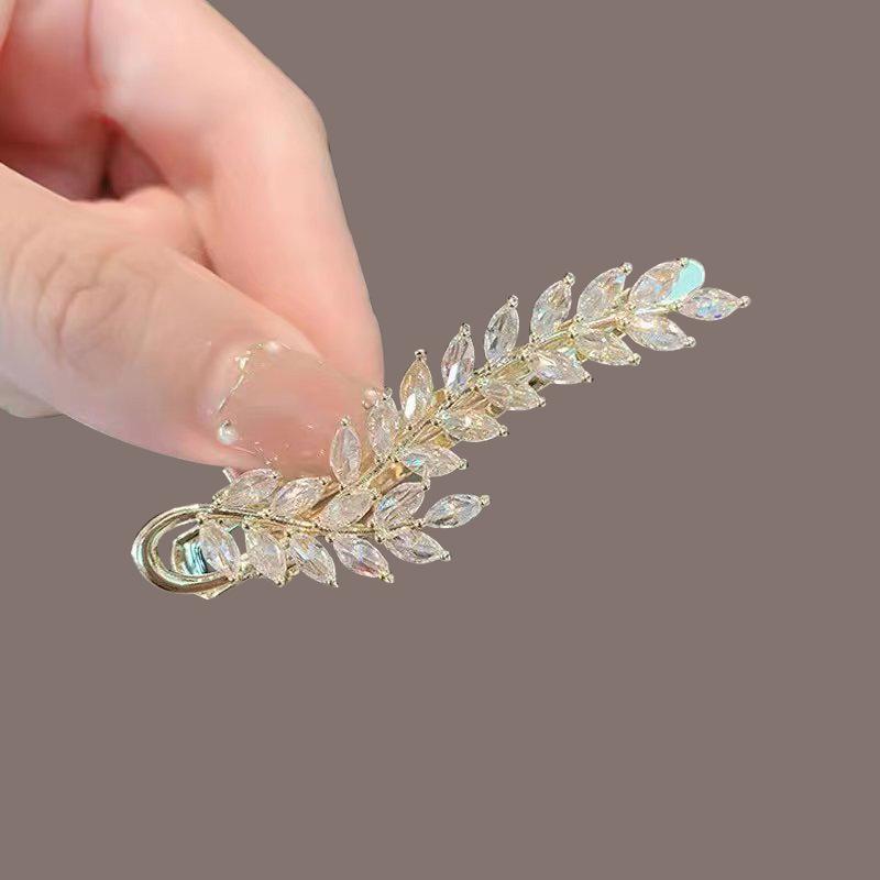 Elegant 2025 Korean Bow Pearl Rhinestone Hair Clip - Internet Celebrity Style
