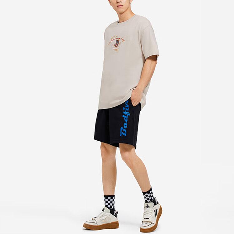 Li-Ning Badfive Nanjing City Edition Loose Casual Drawstring Shorts Men Bottoms Black AKSSB51-2