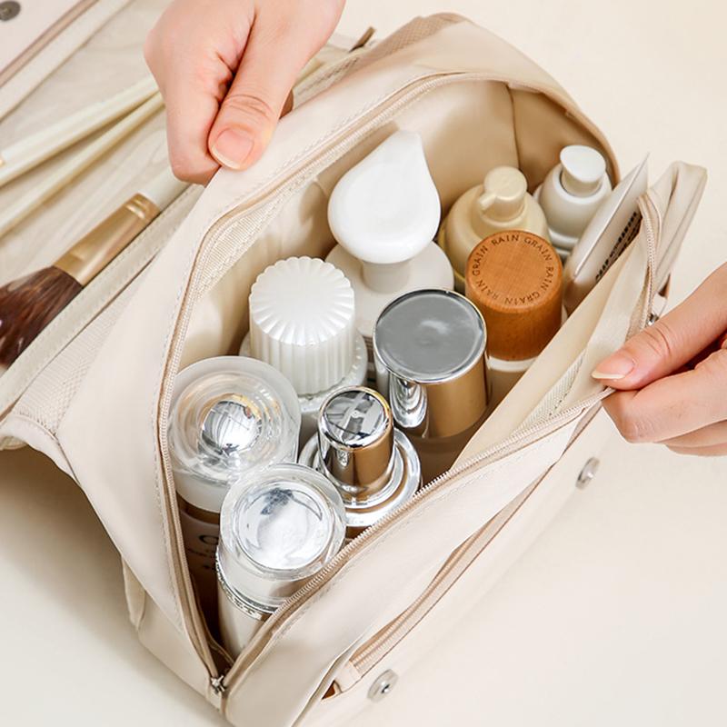 High Appearance Hanging Toiletry Bag, Large Capacity Cosmetics Storage Bag, Portable Makeup Bag For Business Trips And Women