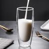 Double Wall Glass Coffee Milk Cup, Cold Drink Juice Beer Water Bottle, Household Bar Creative Drinkware, 600ml Large Capacity