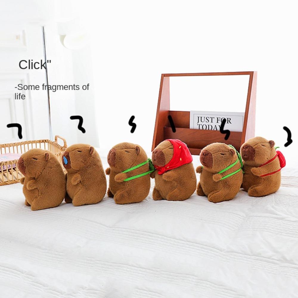 Soft Cartoon Capybara Cotton Doll Brown Capybara Stuffed Doll Plush Capybara Plush Toy  Birthday