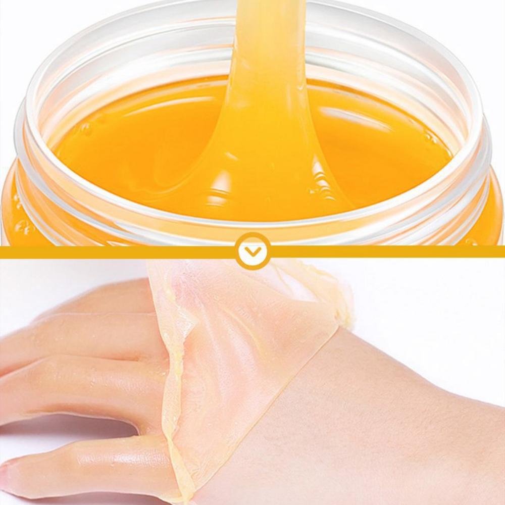 Honey Milk Hand Mask Moisturizing and Smoothing Hands Exfoliation Hand and Foot Care Peel-off Hand Wax