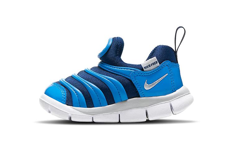 

Nike Dynamo Free Caterpillar Low top Sports Casual Shoes Blue White Infant And Toddler 343938-435 22