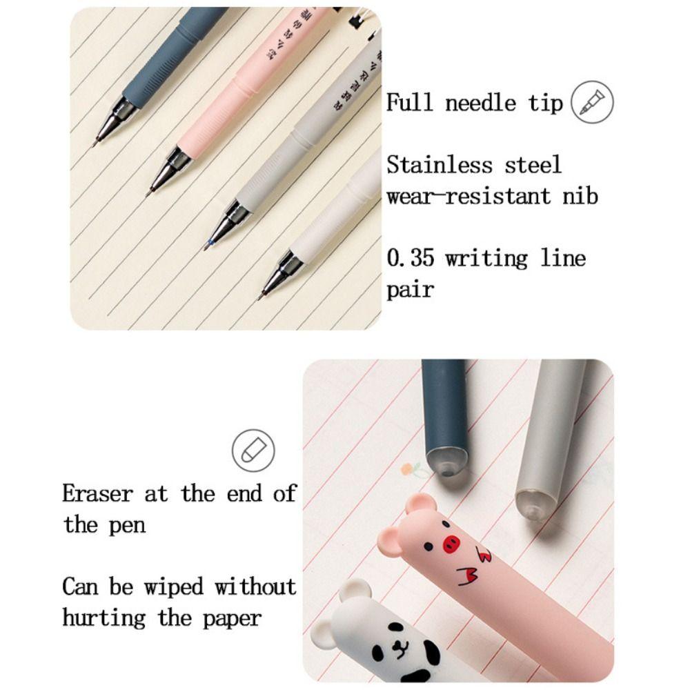 26PCS Cartoon Erasable Gel Pen Set 0.35mm Kawaii School Supplies Cheap Stationary Ballpoint Pen