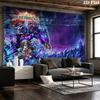 Brave Frontier Wall Tapestry Aesthetic Wall Hanging Printed Fabric Blanket Decorative Tapestries for Bedroom Living Room Home Decor