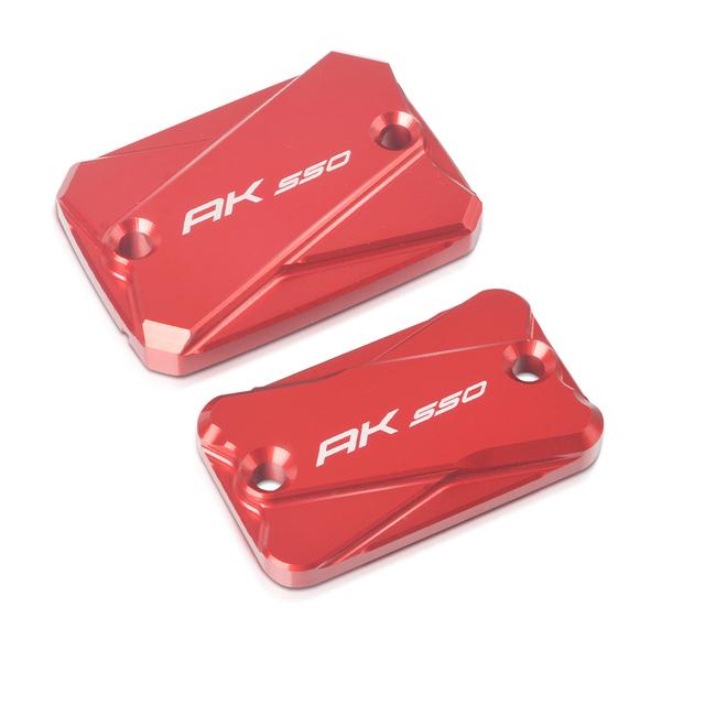 AK550 Motorcycle Accessories CNC Aluminum Front Rear Brake Fluid Reservoir Cap Cover For KYMCO Ak550 2017