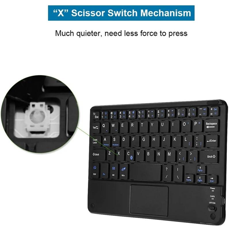 Touch Bluetooth Keyboard for Android Tablet Wireless Bluetooth Keyboard With Touchpad for iPad PC Computer Samsung Tab Tablet