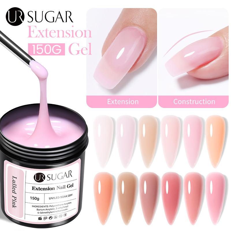 UR SUGAR Quick Nail Extension Gel 150g Großes Nachfüllflüssigkeit für Nagelkunst – Stark Langlebig Einfach anzuwenden