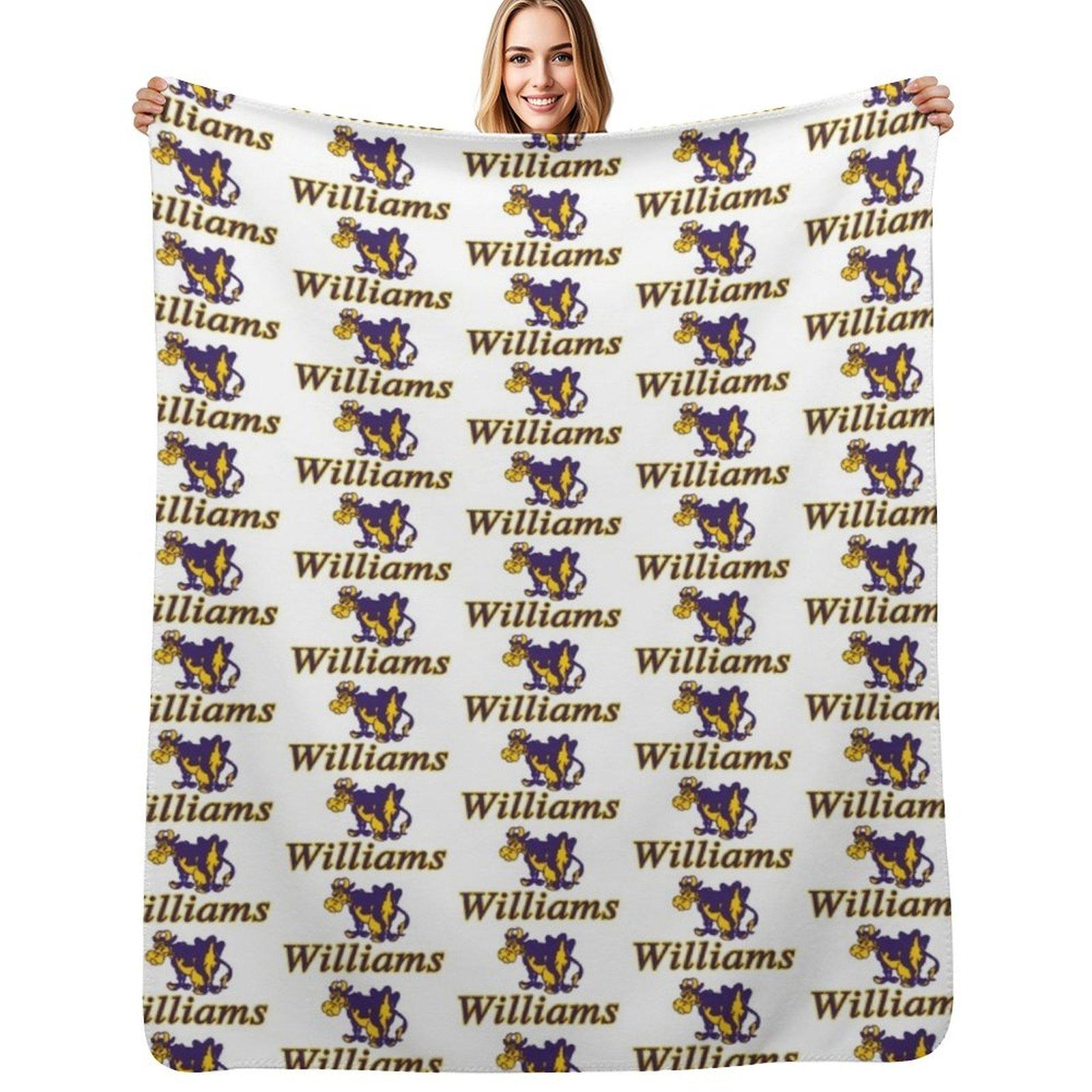 williams college ephelia Throw Blanket Stylish Warm Blanket for Living Room Bedroom Size: 75*100cm, Weight: 230 GSM