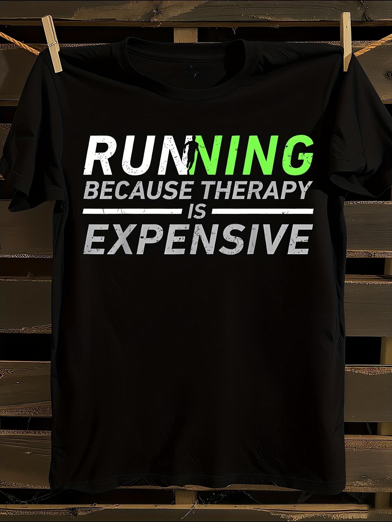 s Funny Running Slogan Tshirt XXL