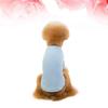 Pet Solid Color Dog Shirt Cotton Clothes Blue Grey Size Comfortable Dog Cotton Shirt Casual Outdoor Pajamas Pet Costume