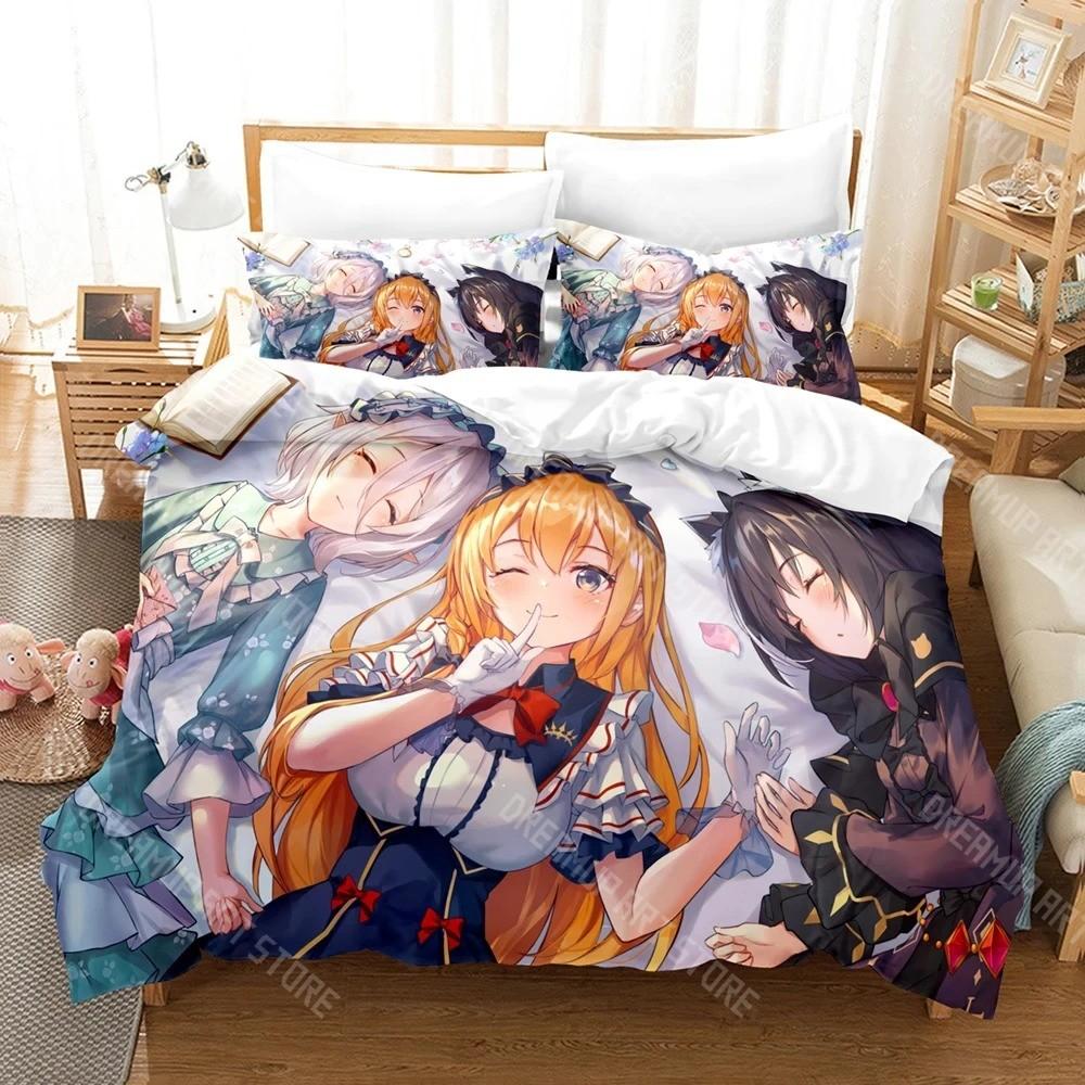 3D Printed Princess Connect! ReDive Bedding Set for Boys Girls Duvet Cover Pillowcase Twin Queen King Full Single Double Sizes