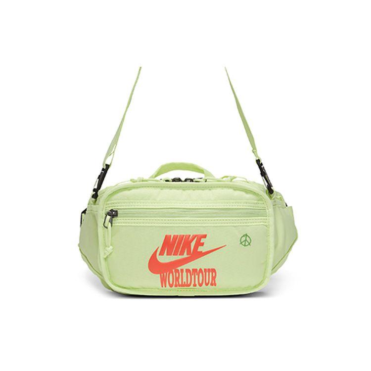 Nike Rpm Small Item Travel Zippered Fabric Shoulder Crossbody Bag Unisex bags Light-Lime DH3079-383 Light Lime